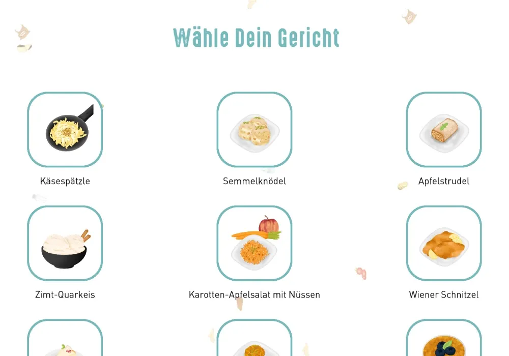Gericht-Auswahl