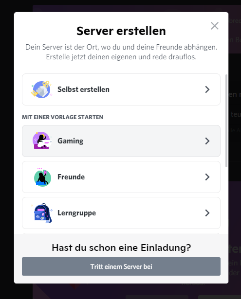 Create Discord Server – Step 2
