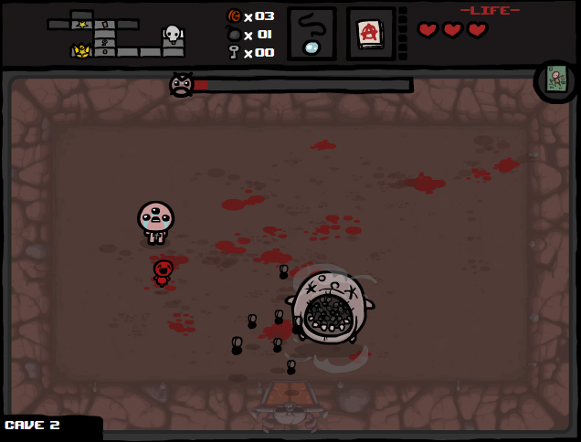 In The Binding of Isaac erhält Isaacs Mutter von einer Stimme den Auftrag, ihn zu töten